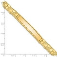 thumbnail image 2 of Auriga Fine Jewelry 14K Yellow Gold 7mm Nugget Id Bracelet 7inch for Men, 2 of 6