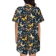 thumbnail image 3 of Bixox Women's Flowers Butterfly Printed Pajama Set 2 Piece Lounge Set Top and Shorts Soft Pajamas, Shorts with Pockets, 3 of 7