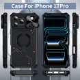 thumbnail image 2 of Military Grade Shockproof Case for iPhone 17 Pro, Built-in N52 Magnetic Ring, Slide Camera Lens Cover, Rugged Heavy Duty Protective Phone Case, 2 of 8