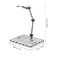 thumbnail image 2 of PAMINGONO 8Pcs Doll Stand Grey Plastic Stable Support For Collectible Models Display, 2 of 8