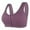 Grey, variant on vigerkar Women's Front Closure Bras Racerback No Underwire Plus Size Full Coverage Ribbed Bra Grey, 50