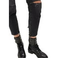 thumbnail image 3 of One Teaspoon Women's Black Sea Distressed Freebirds Jeans with Zipper Cuff Size 28, 3 of 3