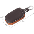 thumbnail image 3 of Car Key Case Holder Leather Car Key Chain Bag Car Remote Key Fob for Car Keychain Zipper Bag, 3 of 9