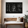 thumbnail image 3 of Elephant Stock Beer Compilation Bw Patent Wall Art - Horizontal Canvas Wall Art - Living Room Wall Decor - Food And Drink Canvas - Black And White Decor - 48" x 32", 3 of 8