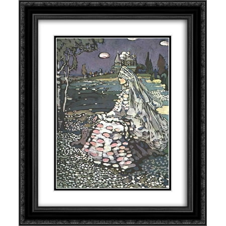 Russian Landscape - Wassily Kandinsky 2x Matted 20x24 Black Ornate Framed Art Print 'Russian beauty in a landscape'