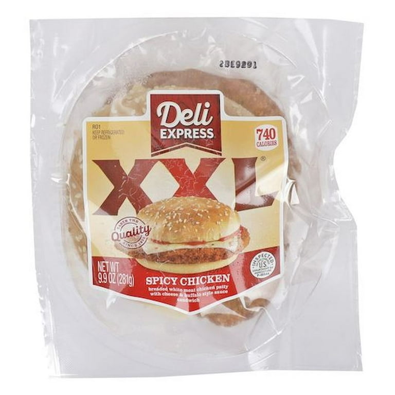 Deli Express XXL Spicy Chicken Sandwich, 9.9 Ounce -- 6 per case