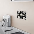 thumbnail image 6 of White Paper Art Black Background Light Switch Cover Electrical Outlet Cover Replaceable Wall Plates 3-Gang, 6 of 8