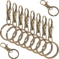 thumbnail image 1 of COMPUKAS 60Ud Llaveros DIY Dorados Para Llaves De Casa Y En Aleación De Zinc Duradera, 1 of 8