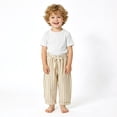 thumbnail image 5 of JFOPQVSM Classic Casual Pants for Boys Thin Cotton Stripe Elastics Waist Spring Summer Trousers Toddler Long Pants (0-8Y), 5 of 9