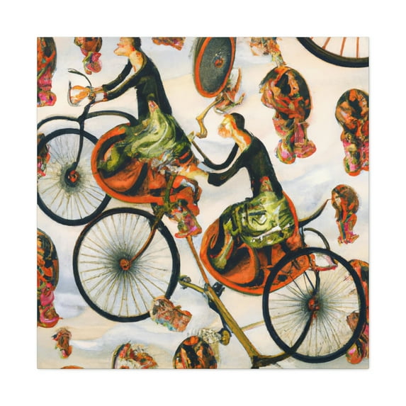 Bicycle Through Rococo - Canvas