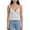 White, variant on Deago Women's Y2K Sexy V Neck Cami Tank Top Polka Dot Sleeveless Spaghetti Strap Slim Fit Camisole Cute Summer Going Out Crop Tops (White, S)