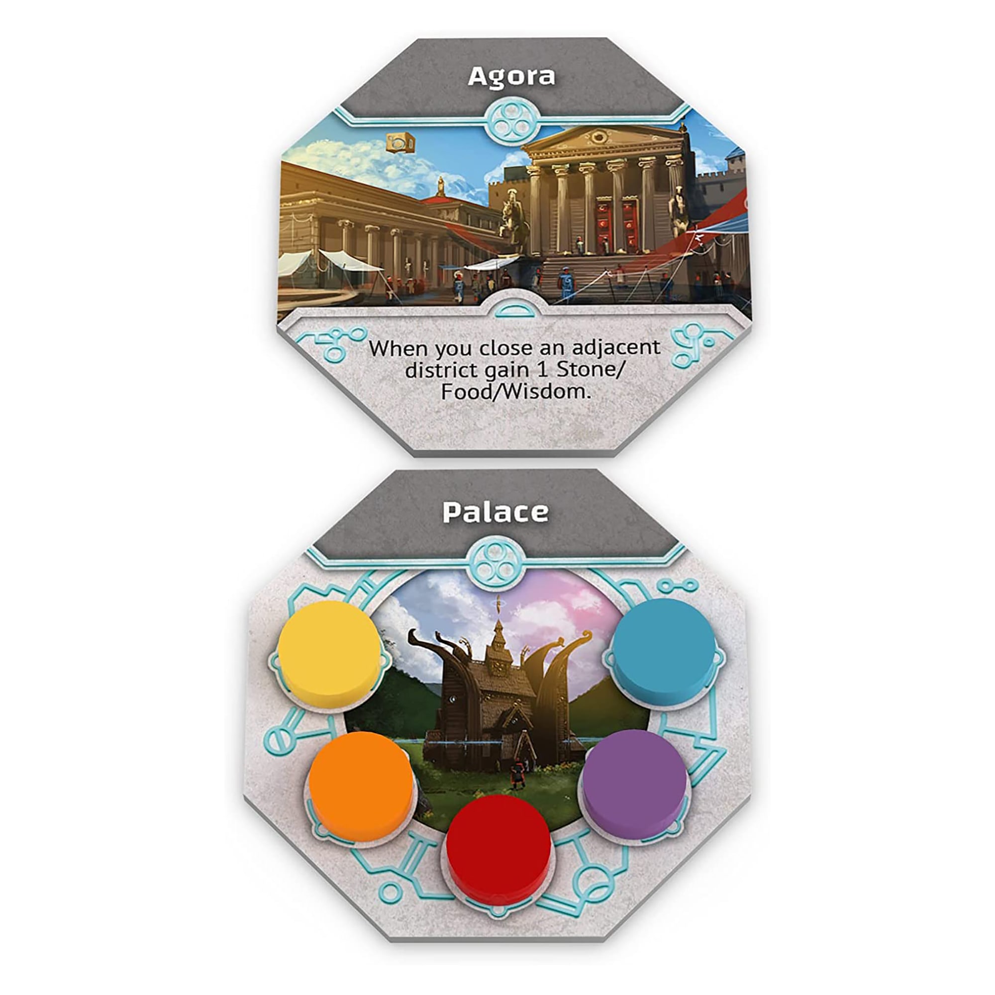 Origins: First Builders - City Building Game, Board & Dice, Play As A Powerful & Space-Faring Ancient Race, Help Earth Build Itself, Ages 14+, 1-4 Players, 60-120 Minute Playing Time