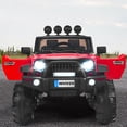 thumbnail image 3 of Gymax Electric Kids Ride On 12V Truck Car w/ MP3 Remote Control Red, 3 of 9