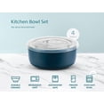 thumbnail image 5 of Kook Ceramic Nesting Bowls with Lids, Set of 4, Navy Blue, 5 of 7