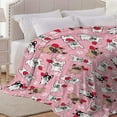 thumbnail image 4 of Bulldog Blanket Gifts Super Soft Lightweight Flannel Blankets Throw for Kids, Adult, Suitable for Couch, Sofa, Bed, Camping, Travel All Seasons 30"x40" for Baby, 4 of 5