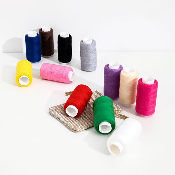 Bovemsi Clearance 24 Color Home Small Roll Sewing Thread Set Handmade Polyester Sewing Thread Colored Thread Sewing Thread