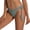 Green, variant on Crochet Swimwear Bikini Bottom for Women Knitted Mesh Pattern Solid Color Side Tie Thong Bikini Swimsuit for Summer Swim Beach Resort