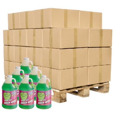 Jolly Rancher Sugar-Free Green Apple Slushy Syrup, "Untamed Fruit Flavor" 5:1 Concentrate, 1.89L (64 oz) Jugs, Wholesale Pallet (60 Cases / 360 Total Bottles)