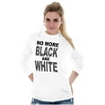 thumbnail image 4 of No More Black and White Zebra Print Women's Long Sleeve T Shirt Brisco Brands L, 4 of 6