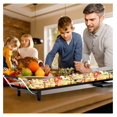 thumbnail image 6 of BNHHYYDS Electric Teppanyaki Grill, 35'' Nonstick Griddle for Indoor/Outdoor Cooking, 2000W BBQ Plate w/ 5 Temp Control, Portable Grill for Parties, Home & Camping, 6 of 9