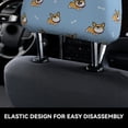 thumbnail image 6 of 2 PCS Car Headrest Cover, Cute cartoon corgi Soft Car Seat Head Rest Cover Protector Interior Car Accessories Seat Covers for Cars Truck Auto Only Covers, 6 of 8