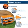 thumbnail image 4 of 10-Hole Poultry Nesting Box with Bracket & Egg Collection Tray, Chicken Laying Box with Ventilation Design for Hens & Ducks, Ideal for Backyard Coops and Small Farms, 4 of 9