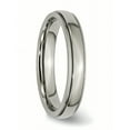thumbnail image 6 of Titanium Grooved and Beaded Edge 4mm Polished Band, 6 of 11