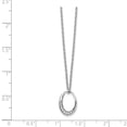 thumbnail image 3 of White Sterling Silver necklace Cable Diamond 18 in 1 mm, 3 of 3