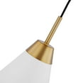 thumbnail image 4 of Tango 1-Light Medium Pendant Matte White with Burnished Brass, 4 of 4