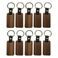 thumbnail image 2 of 10x Lightweight Key Chain Rectangular Unisex Key Bag Hanging Pendant DIY Engraved Painting Crafts with Key Tags Gifts Accessories, 2 of 8