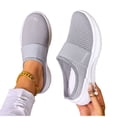 thumbnail image 4 of Slip on Walking Shoes Women Lightweight Breathable Mesh Soft Orthopedic Shoes Casual Non Slip Tennis Running Sneakers, 4 of 9