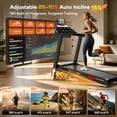 thumbnail image 3 of Folding Treadmill w/ 15% Auto Incline, 3.85HP Portable Treadmill 330LB Capacity, 105 Programs Treadmills for Home with APP Control, Bluetooth Speaker, LCD Display, Foldable Jogging Walking Treadmill, 3 of 9