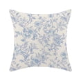 thumbnail image 3 of Fall Pillow Covers Fall Decorations Light Blue Sofa Couch Pillow Covers Square Summer Pillow Covers 18x18 Thanksgiving Flower Print Pillowcase Decorative Throw Pillow Covers Cushion Cases, 3 of 6