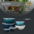 thumbnail image 6 of Thyme & Table 12-Piece Nesting Mixing Bowl Set, Blue, 6 of 7