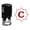 Red, variant on Printtoo R-40 Alphabet C Monogram Octagon Celtic Swirl Frame Self Inking Rubber Stamp Office Stationary