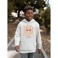 thumbnail image 2 of Leo The Lion Emoji - Zodiac Vibes Graphic Youth's Hoodie, 2 of 4