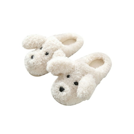 

Kesitin Unisex Breathable Slip On Plush Slipper Men Bedroom Cute Fuzzy Slippers Cozy Round Toe Shoe