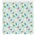 thumbnail image 3 of Ambesonne Cartoon Shower Curtain, Daisies and Ladybugs, 69"Wx84"L, Multicolor, 3 of 5