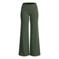 thumbnail image 6 of Dwellite Leggings for Womens Straight Leg Gym Yoga Pants High Waist Lifting Wide Leg Workout Pants with Pockets 2026 Green M, 6 of 7