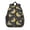 Astronaut and Moon, variant on Astronaut and Rocket Black Pattern Backpack for School, Cute School Bag with Adjustable Shoulder Straps and Padded Back, 15"x11.42"x5.5"