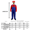 thumbnail image 2 of Disfraz Mario Plomero Rojo con Bigote Adhesible para Adulto Hombre Talla Standard, 2 of 3