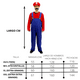 thumbnail image 2 of Disfraz Mario Plomero Fx Costumes Rojo Bigote Adhesible Adulto Hombre Talla XL, 2 of 3