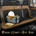 thumbnail image 3 of Cat Flexfit Rear Bench Seat Cover for Car Truck SUV, Durable Canvas Mesh Design, 60/40 Split Bench Auto Protector, Beige & Black, 3 of 9