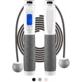 thumbnail image 1 of Counting Jump Rope with Counter and Calorie Counter, Ropeless Cordless Digital Smart Jump Rope Adjustable Weighted for Indoor, Athletic, Fitness - Fit for Adults, Men, Women, Kids, 1 of 5