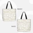 thumbnail image 2 of Easygdp White Rabbit Bolsa Tote para Mujer, Bolso de Hombro para Trabajo, Playa, Viajes, Compras y Supermercado, 2 of 7
