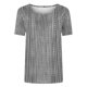 thumbnail image 4 of Tops de Manga Corta de Algodón para las Mujeres, Estampado Cuello Redondo Suéter Blusa de Moda para el Hogar Y el Uso Diario, 4 of 4