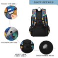 thumbnail image 4 of FORMRS School Backpack 17" Student Travel Bag with Laptop Compartment, Vibrant Art Leaves Pattern, 4 of 7