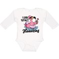 thumbnail image 3 of Inktastic I Look Totally Flamazing with Flamingo in Sunglasses Boys or Girls Long Sleeve Baby Bodysuit, 3 of 5