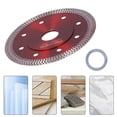 thumbnail image 5 of 115mm Diamond Saw Blade with Washer - Dry/Wet Cutting Disc for Ceramic, Granite, Marble,Red Alloy Wheel with 13200RPM Max Speed, 22.23mm Inner Diameter, 1.2mm Thickness for Efficient Safe Operation, 5 of 9