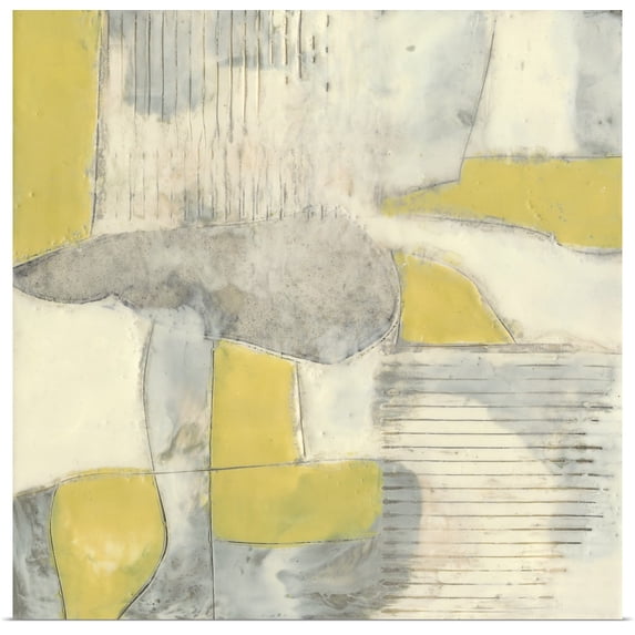 Great BIG Canvas | "Thin Grey Lines I" Art Print - 16x16